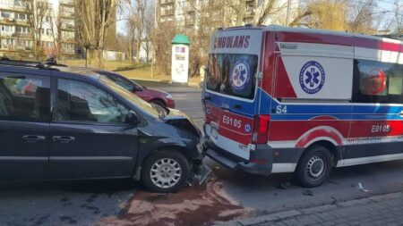 Wypadek karetki na limanowskiego w łodzi