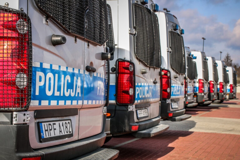 Policja na stadionie widzewa łódź