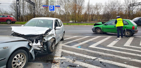 Wypadek na al. Unii w łodzi