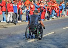 Maraton DOZ 2019 - biegacz na wózku