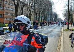 Maraton DOZ 2019 - ratownik na motocyklu