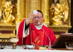 Wielki Piątek 2019 - Arcybiskup Grzegorz Ryś - czerwony ornat