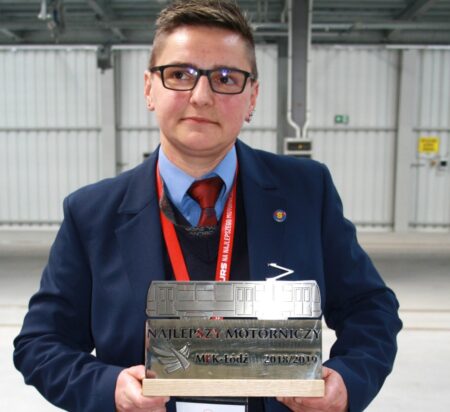 Zwyciężczyni konkursu na najelpszego motorniczego mpk łódź w 2019 roku