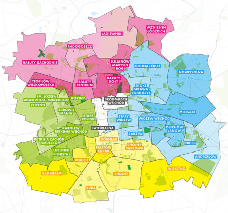 Mapa osiedli 2019