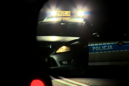 Policja wypadek noc