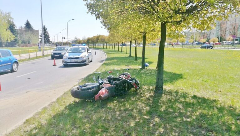 Śmiertelny wypadek motocyklisty w sieradzu