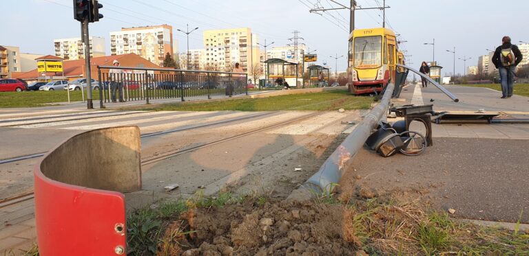 Wypadek tramwaju lodz 7