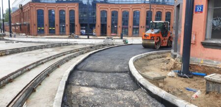 Remont Dąbrowskiego na półmetku. Kiedy otwarcie ulicy? Remont dabrowskiego lodz 2