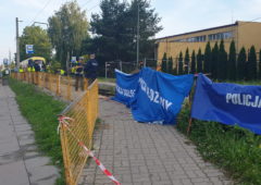 WYpadek na Telefonicnzej w Łodzi