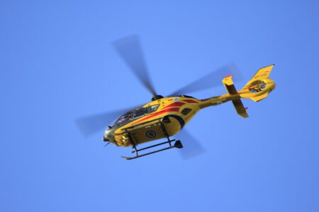 Śmigłowiec lpr; wypadek motocyklisty; wypadek na a2