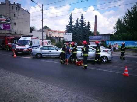 Wypadek na limanowskiego w łodzi
