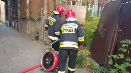 Pozar browar lodz 1