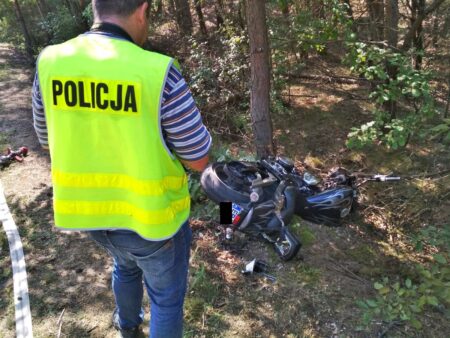 Wypadek motocykla