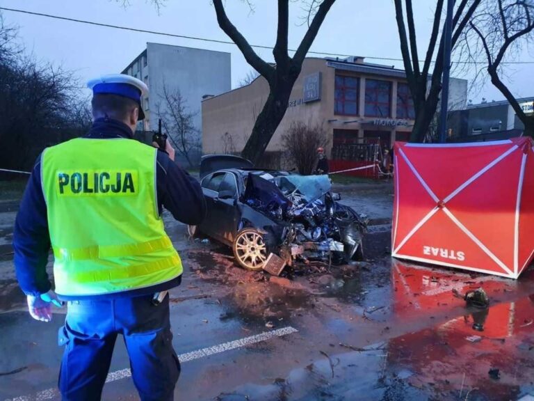 Wypadek na broniewskiego w łodzi