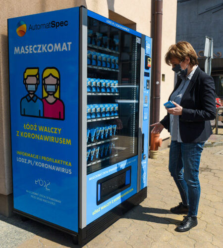 Maseczkomaty w łodzi