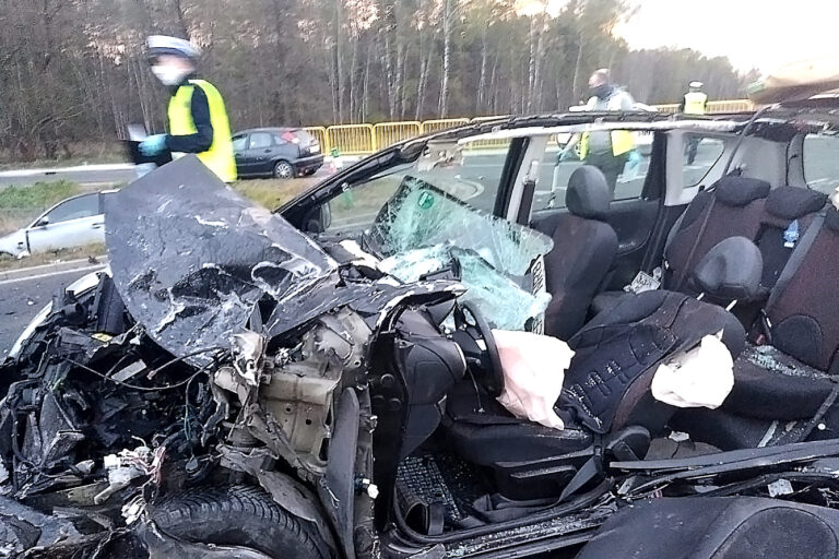 Wypadek koło kamieńska