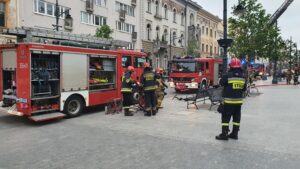 Pożar na piotrkowskiej w łodzi