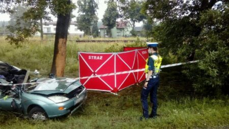 Wypadek koło pabianic