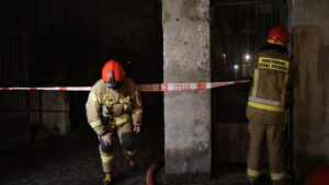 Pożar na słowackiego w łodzi [1 stycznia 2021]