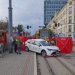 wypadek na Piotrkowskiej w Łodzi