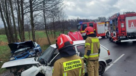 Wypadek w zborowie