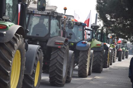 Protest rolników w łodzi
