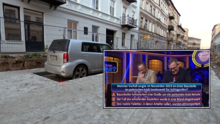 Zabetonowany samochód w łodzi 2