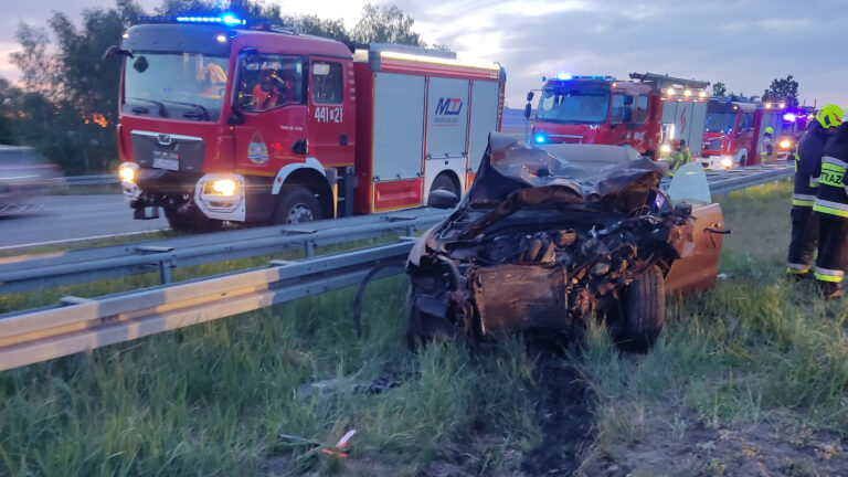Wypadek na autostradzie a2 kraski stemplew