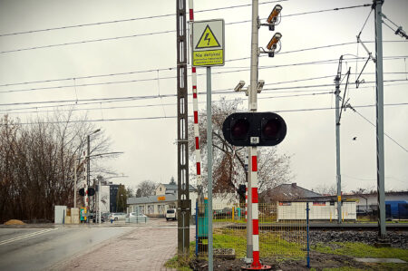 Kamery red light w radomsku na przejeździe kolejowym