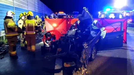 Śmiertelny wypadek na A2 w miejscowości Rozdzielna Śmiertelny wypadek na a2 w miejscowości rozdzielna
