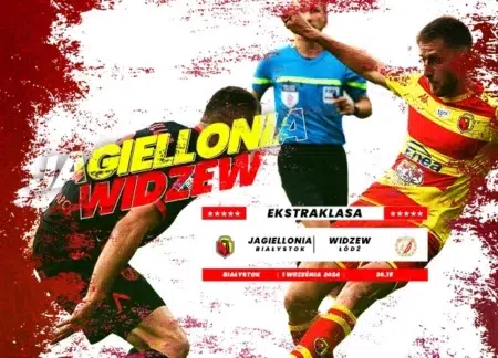Widzew przegrywa w Białystoku i spada na 8. pozycję w tabeli Jagiellonia widzew