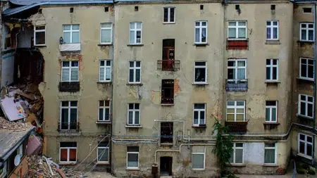 Zagrożone kamienice w łodzi