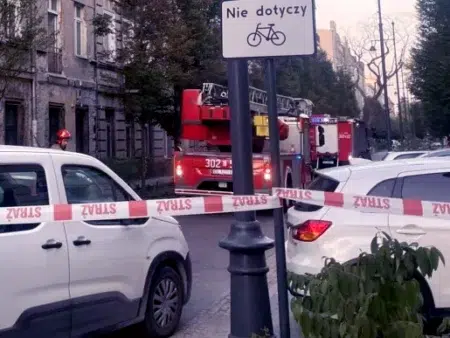 Zapadła się podłoga w kamienicy