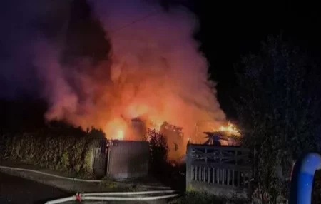 Swolszewice Małe: Tragiczny pożar nad ranem 20241004 swolszewice male tragiczny pozar 1