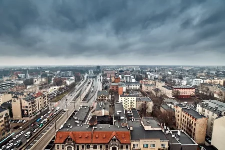 Lodz z lotu ptaka