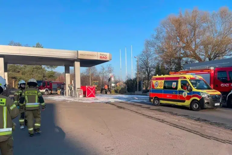 Tragedia na stacji benzynowej w Nieborowie