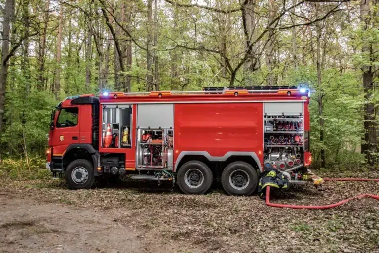 Pożar starego szpitala w Tuszynie