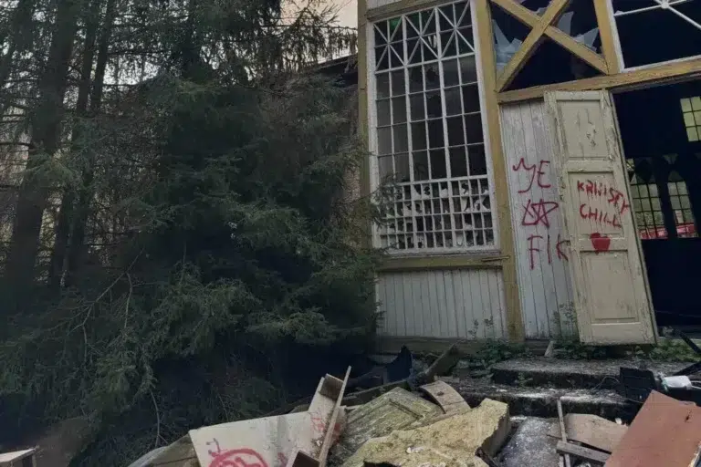 Pożar starego szpitala w Tuszynie