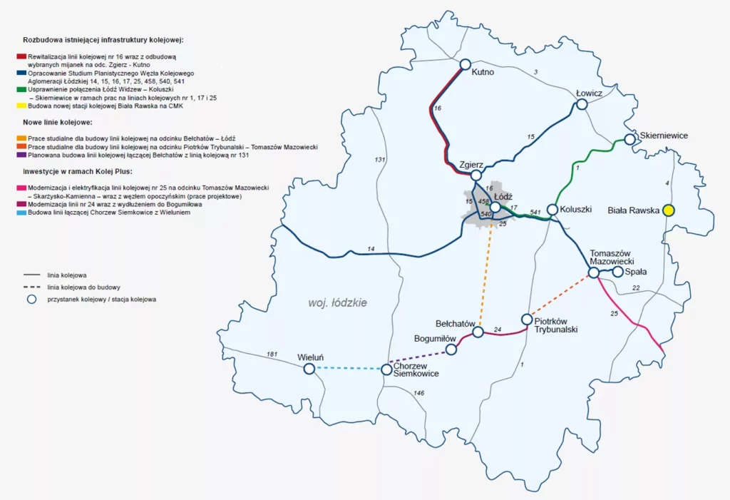 Pakt kolejowy dla Łódzkiego. Będą nowe trasy kolejowe i nowe stacje 4 Pakt kolejowy dla lodzkiego