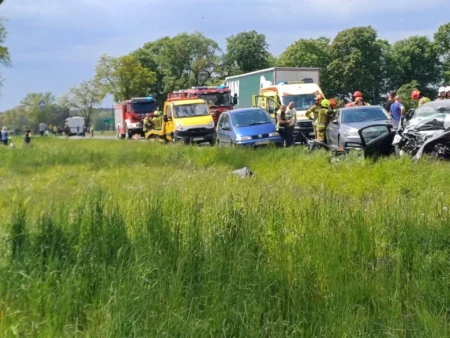 Śmiertelny wypadek na DK12 w opoczyńskim 20250521 wypadek strzelce 1