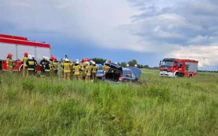 Wypadek w miejscowości pomarzany
