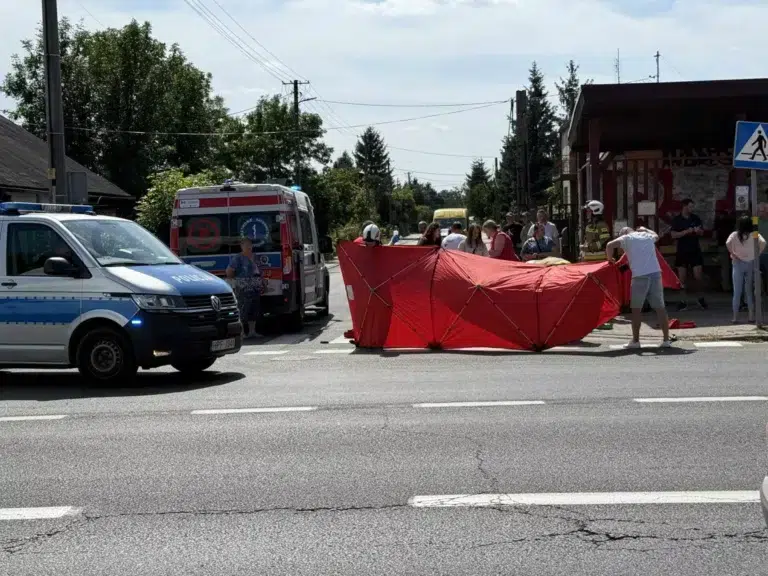 Śmiertelny wypadek motocyklisty na Rokicińskiej w Łodzi