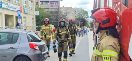Pożar w przychodni na sacharowa