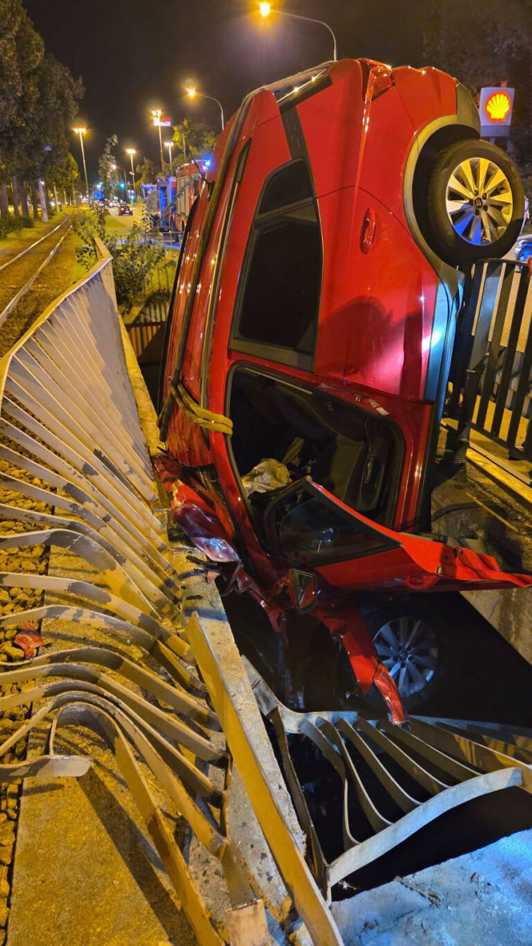 Wypadek na Pabianickiej w Łodzi