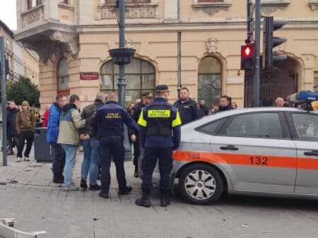 Pijany kierowca wjechał matizem w rowerzystę na piotrkowskiej w łodzi