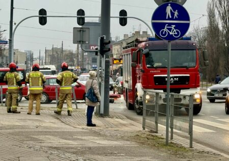 Wypadek strażaków w łodzi