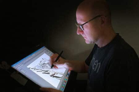 Michał arkusiński stworzył komiks o kolejarzach