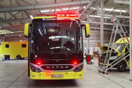 Mobilny szpital na kółkach dla wsrm w łodzi