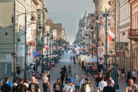 Ulica piotrkowska w lodzi