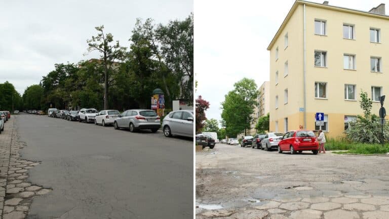Remonty ulic na górnej w łodzi – ulice cieszkowskiego i piękna przed przebudową